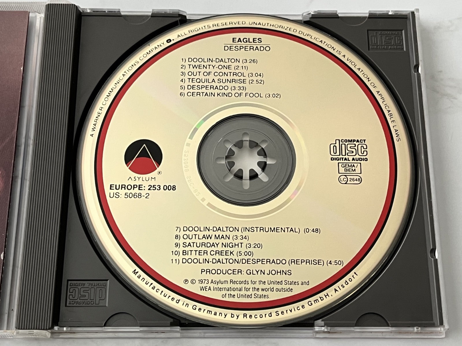 Eagles – Desperado (1986) [GERMAN PRESS]