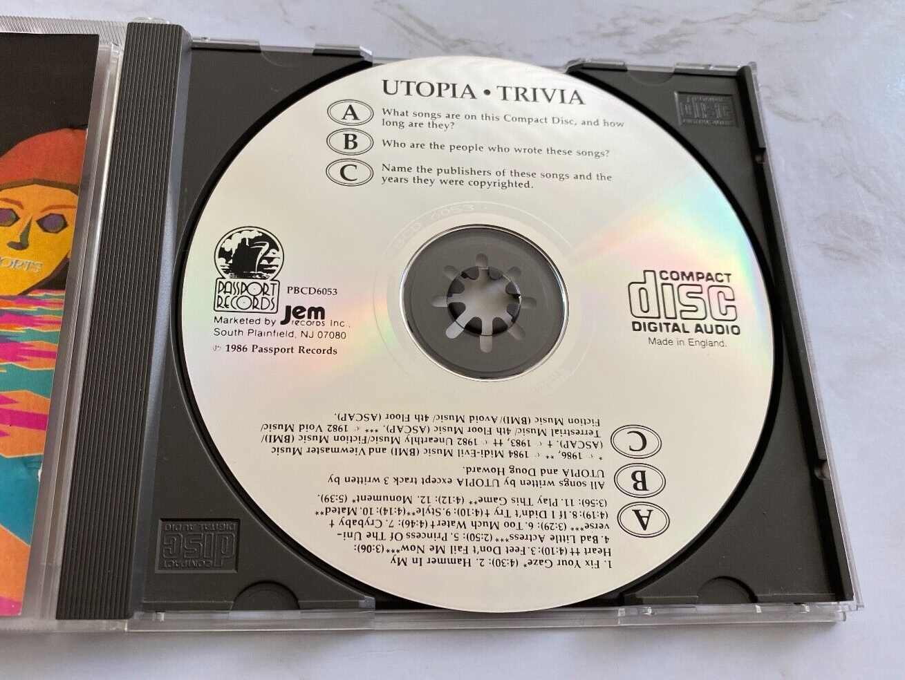 Utopia – Trivia (1986)