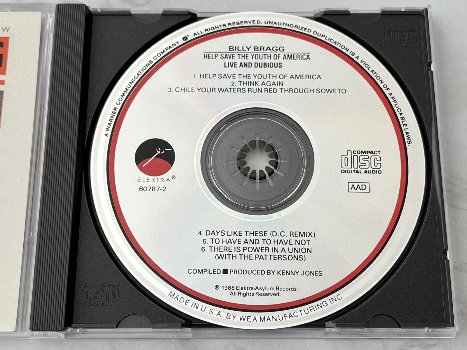 Billy Bragg – Help Save The Youth Of America (EP) (1988)