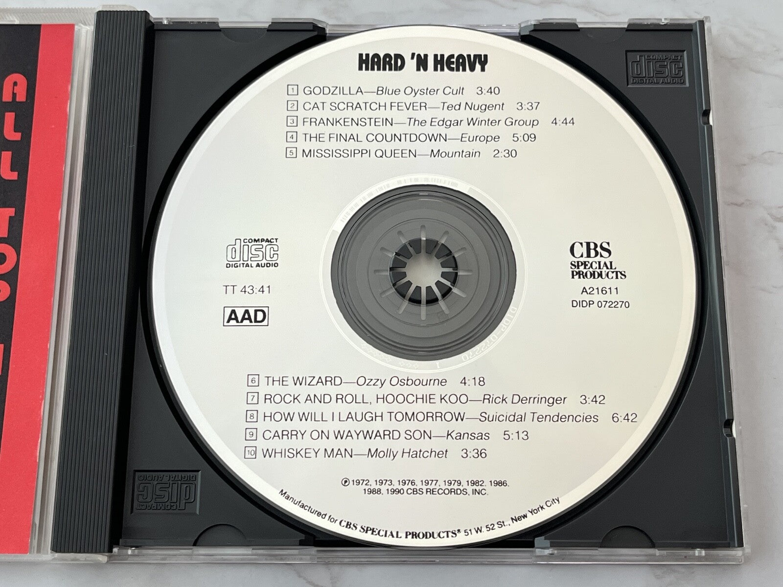 Blue Oyster Cult, Kansas, Molly Hatchet, Ozzy Osbourne, Ted Nugent – Hard N Heavy (1990)