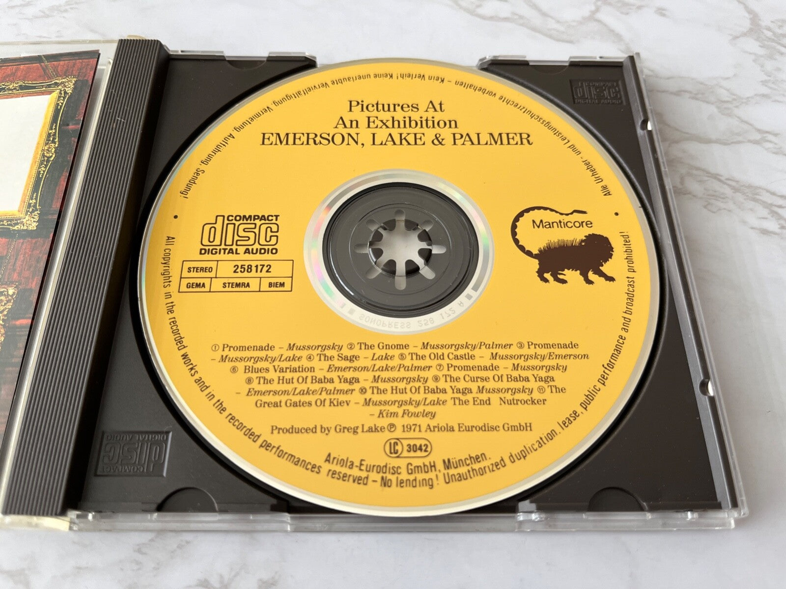 Emerson Lake & Palmer – Pictures At An Exhibition (1987) [GERMAN PRESS]