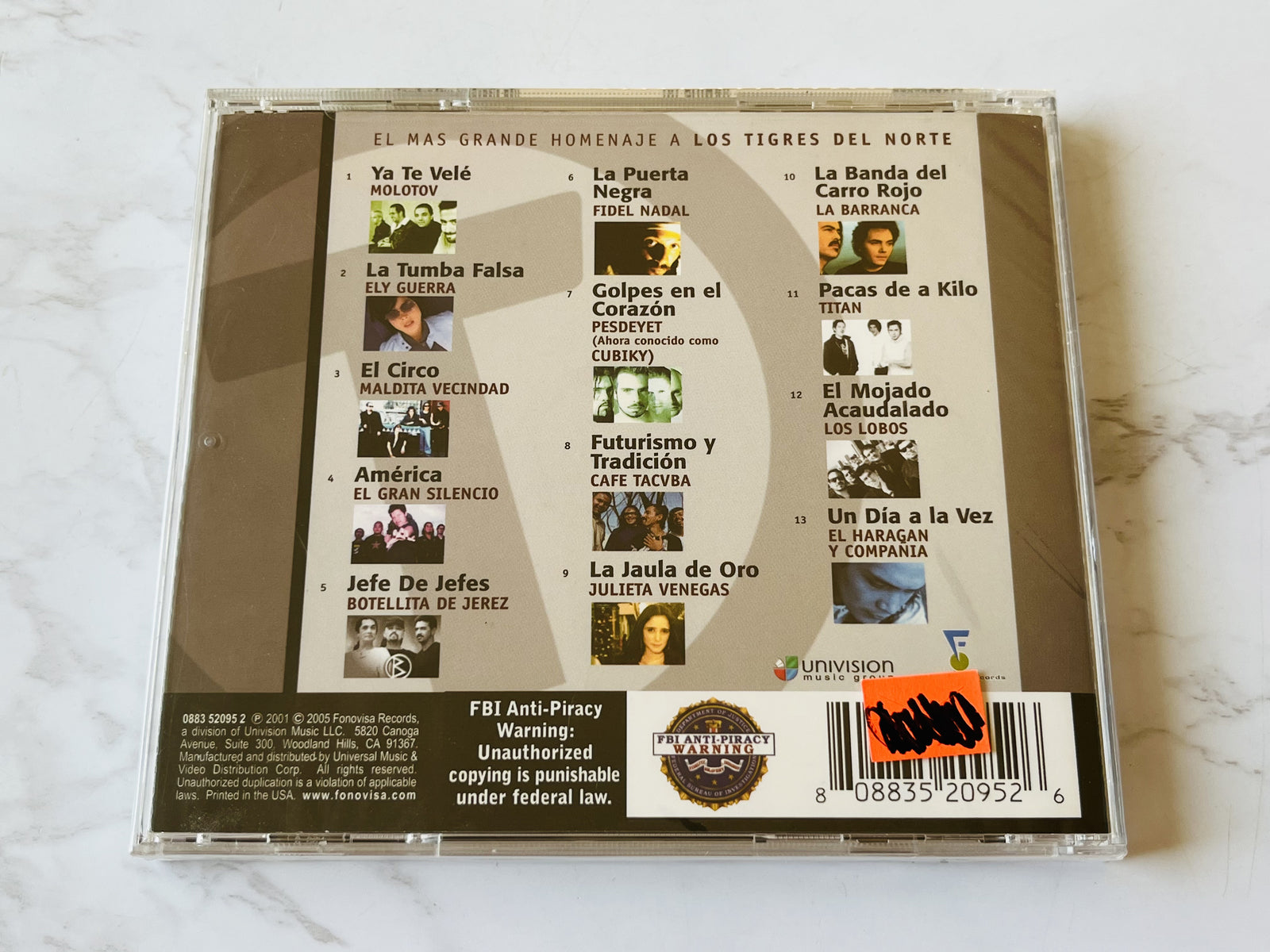 Various, Molotov, Julieta Venegas, El Gran Silencio, Los Lobos, Maldita Vecindad – Los Tigres Del Norte El Mas Grande Homenaje (2005)