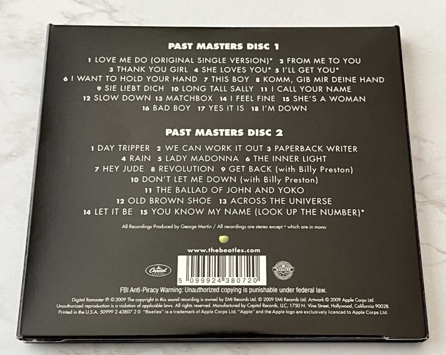 The Beatles – Past Masters 2 (Digipak) (2009)