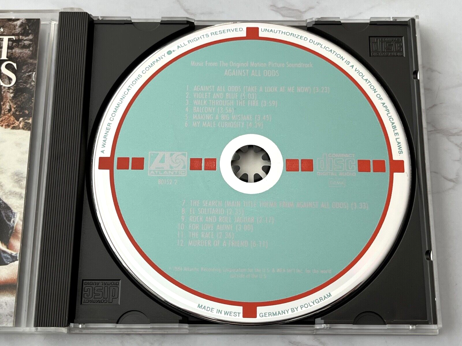Peter Gabriel, Phil Collins, Stevie Nicks, Various – Against All Odds Music From The Soundtrack (1984) [GERMAN PRESS]