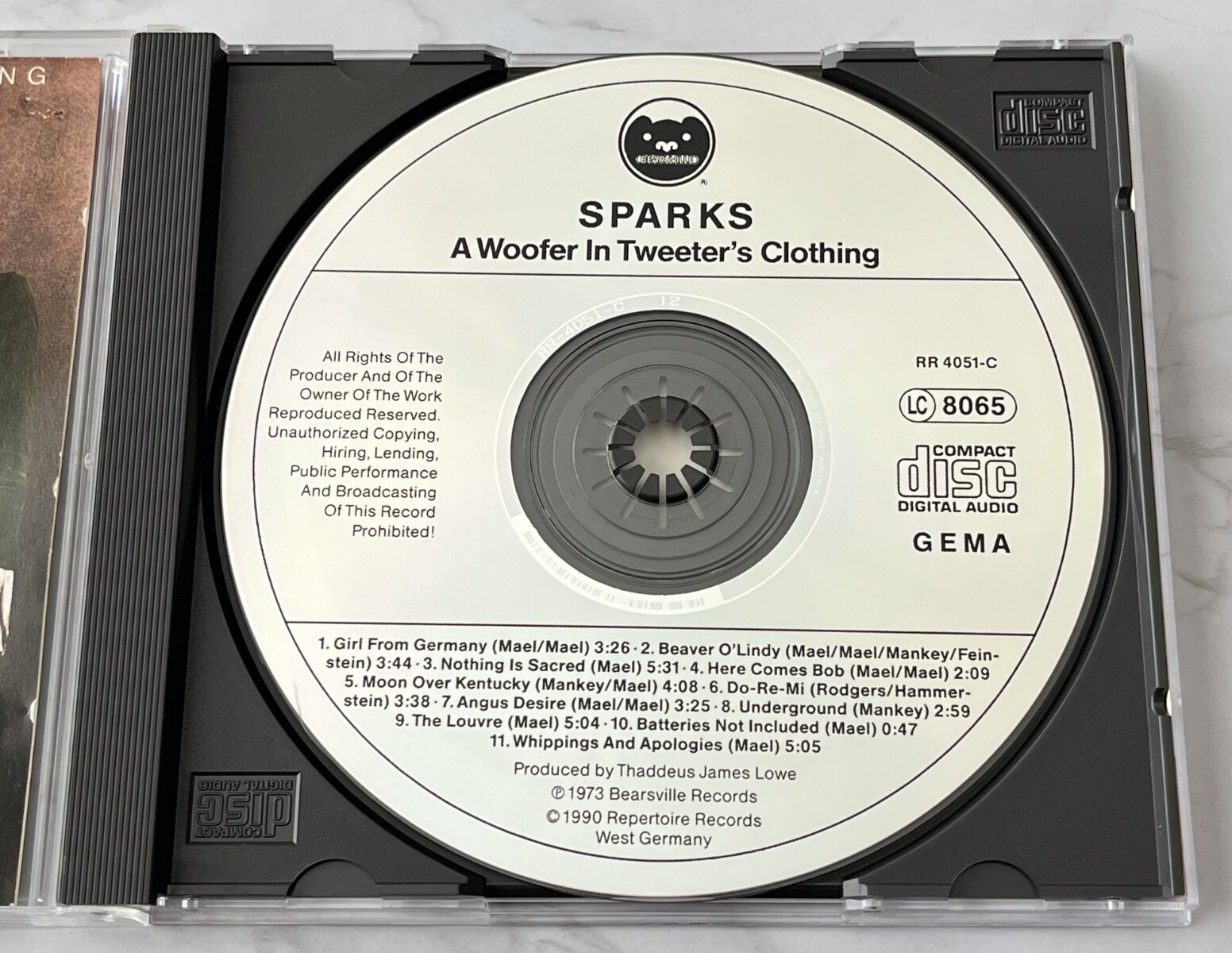 Sparks – A Woofer In Tweeter's Clothing (1990) [GERMAN PRESS]