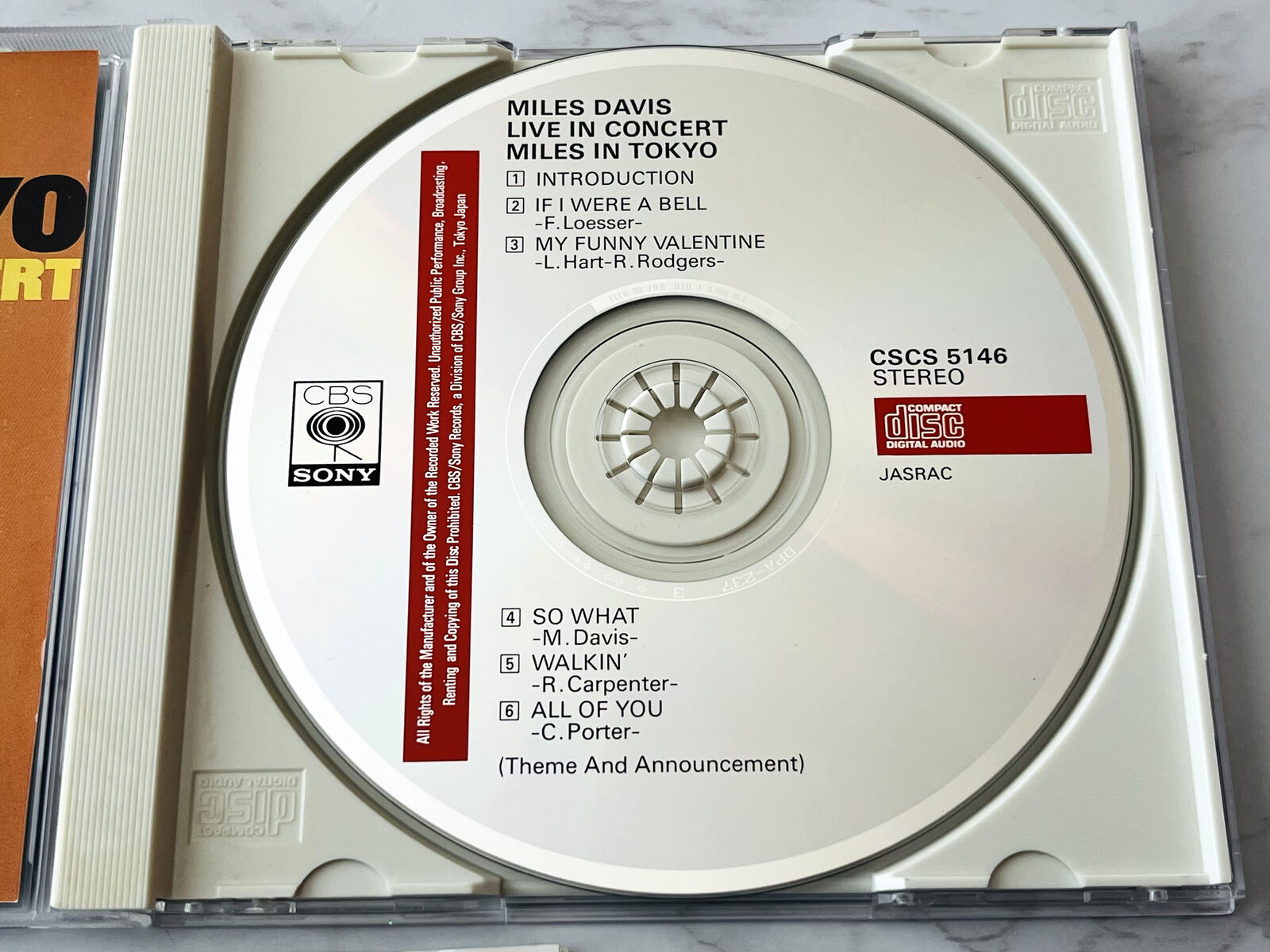 Miles Davis – Miles In Tokyo [JAPAN PRESS]
