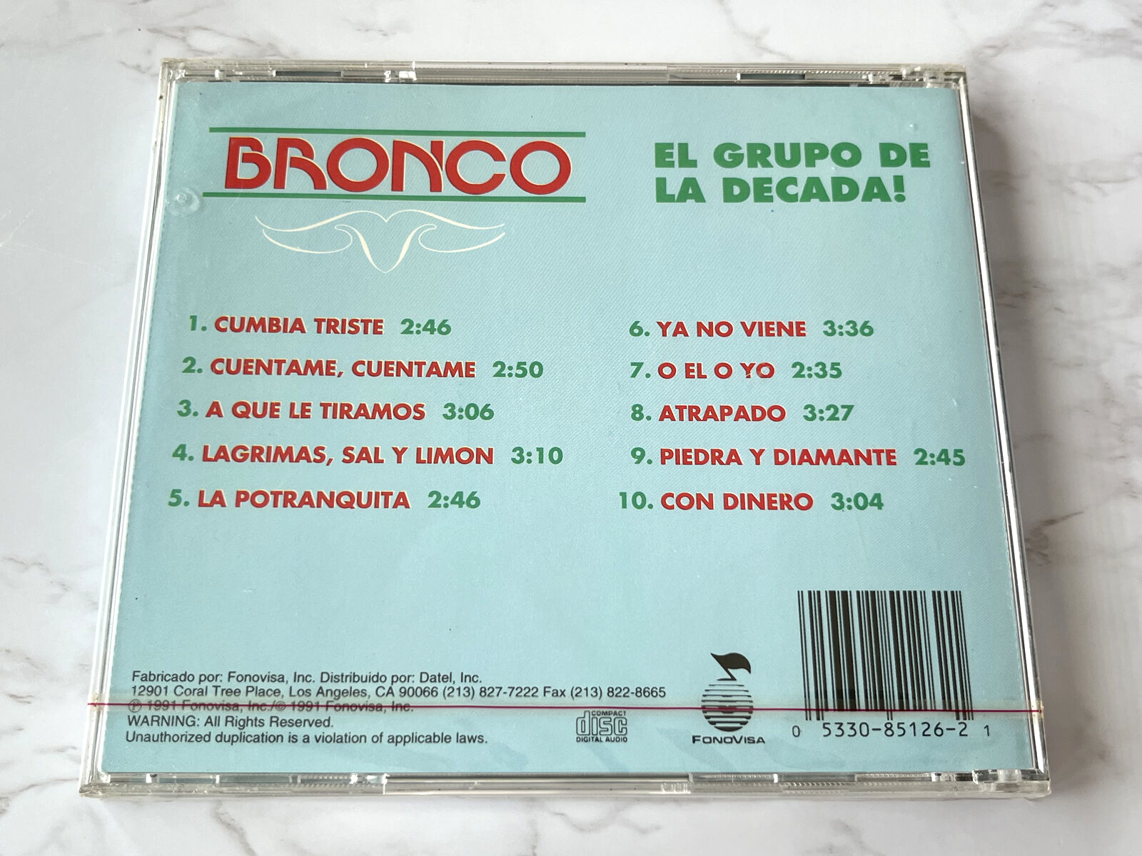 Bronco – El Grupo De La Decada (1991)