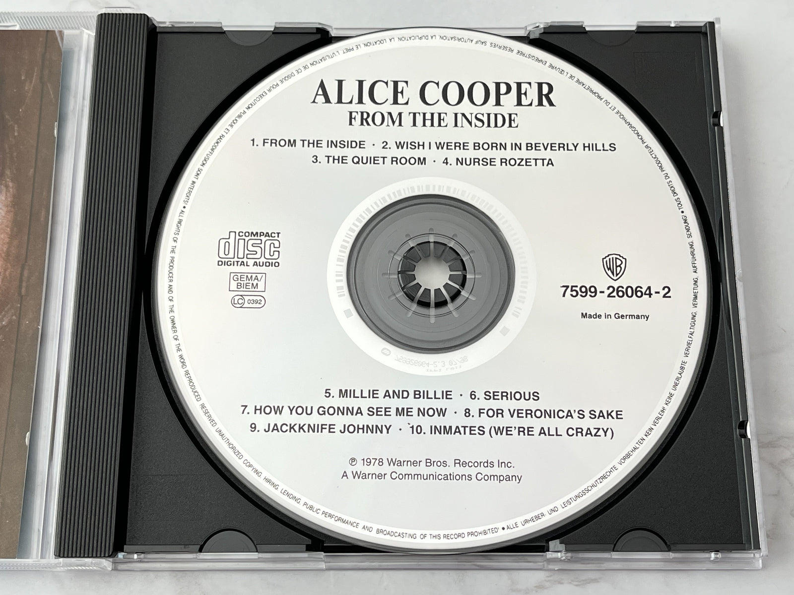 Alice Cooper – From The Inside [GERMAN PRESS]