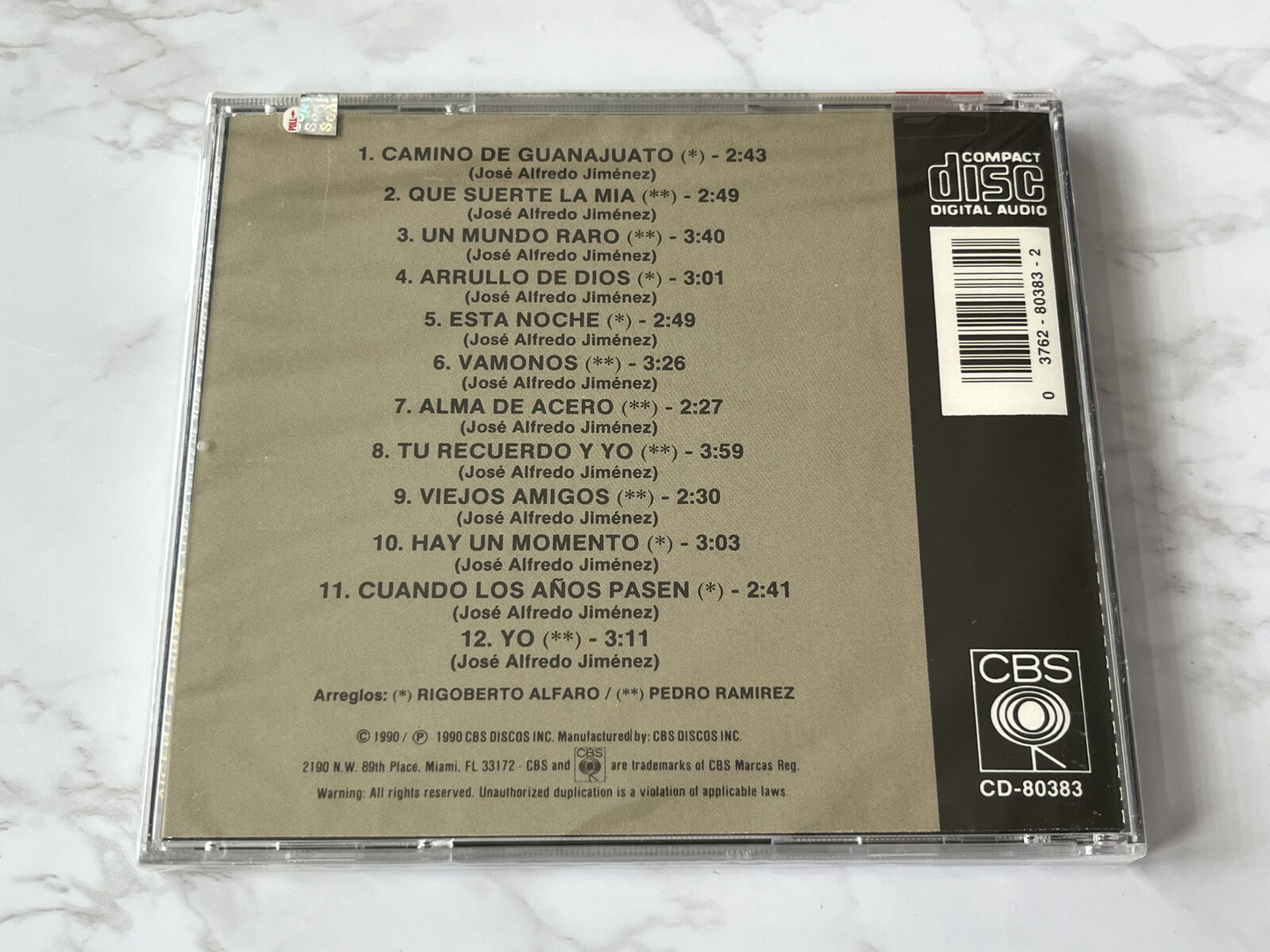Vicente Fernandez – Clasicas De Jose Alfredo Jimenez (1990)