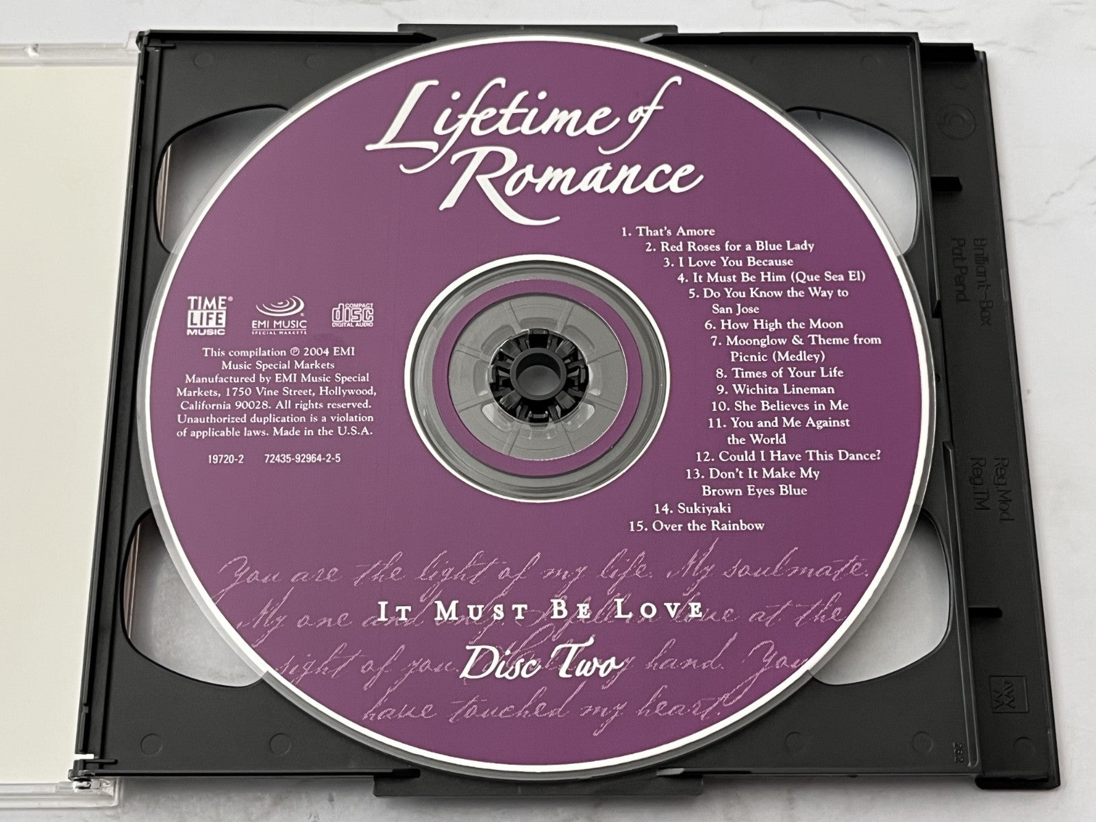 Nat King Cole, Paul Anka, Various – Time Life Lifetime Of Romance It Must Be Love 2 (2004)