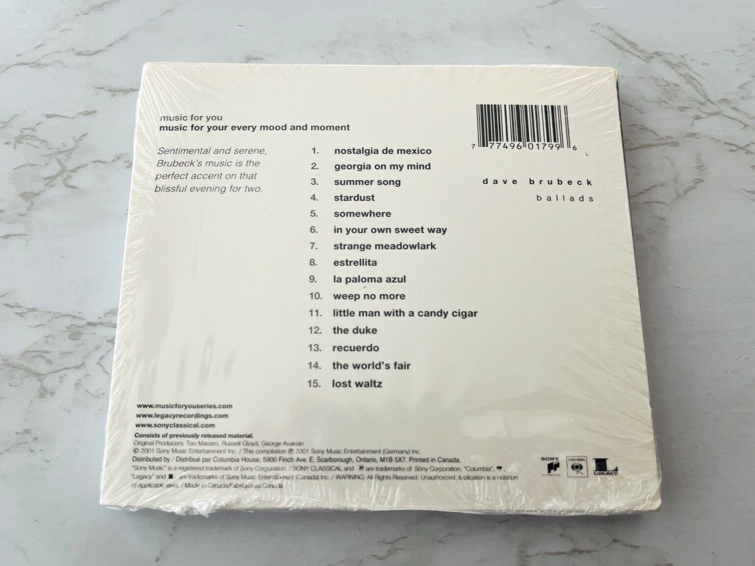 Dave Brubeck – Ballads (2001)