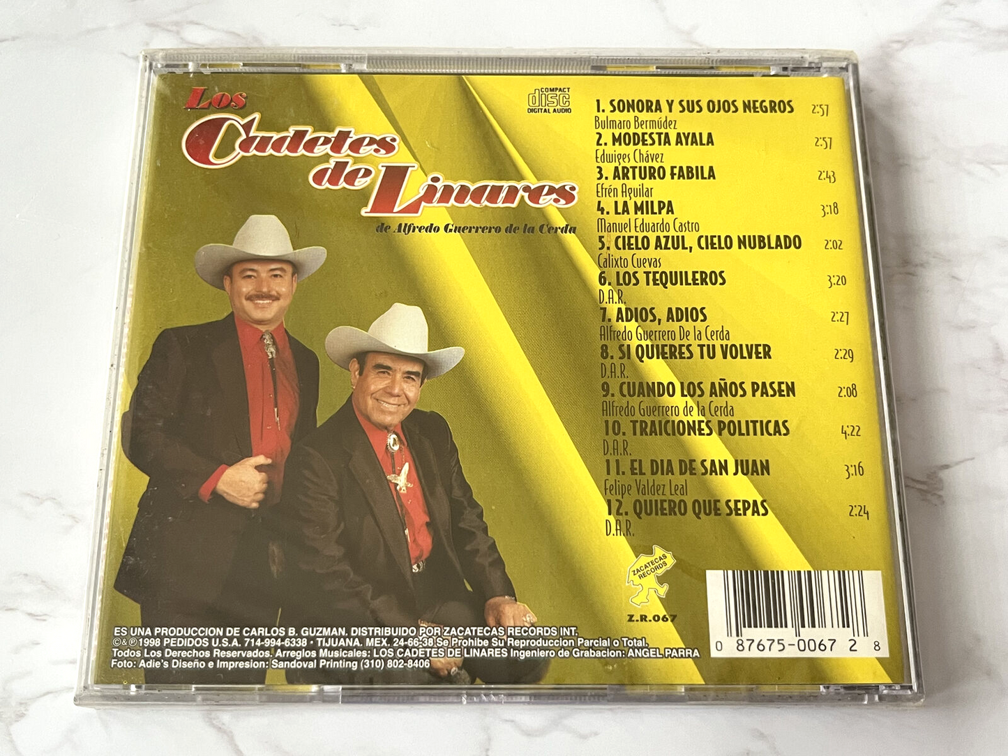 Los Cadetes De Linares – Sonora Y Sus Ojos Negros (1998)