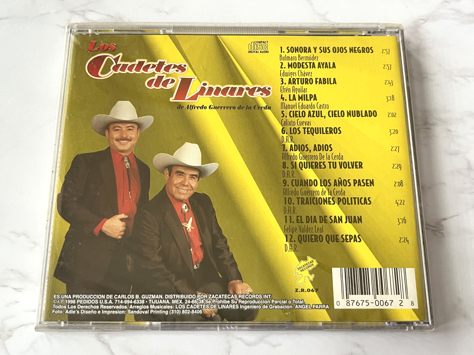 Los Cadetes De Linares – Sonora Y Sus Ojos Negros (1998)