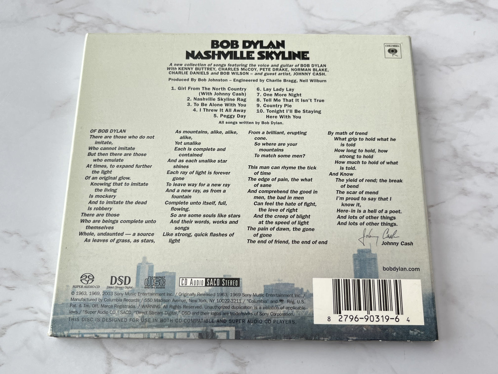 Bob Dylan – Nashville Skyline (Digipak) (2003)