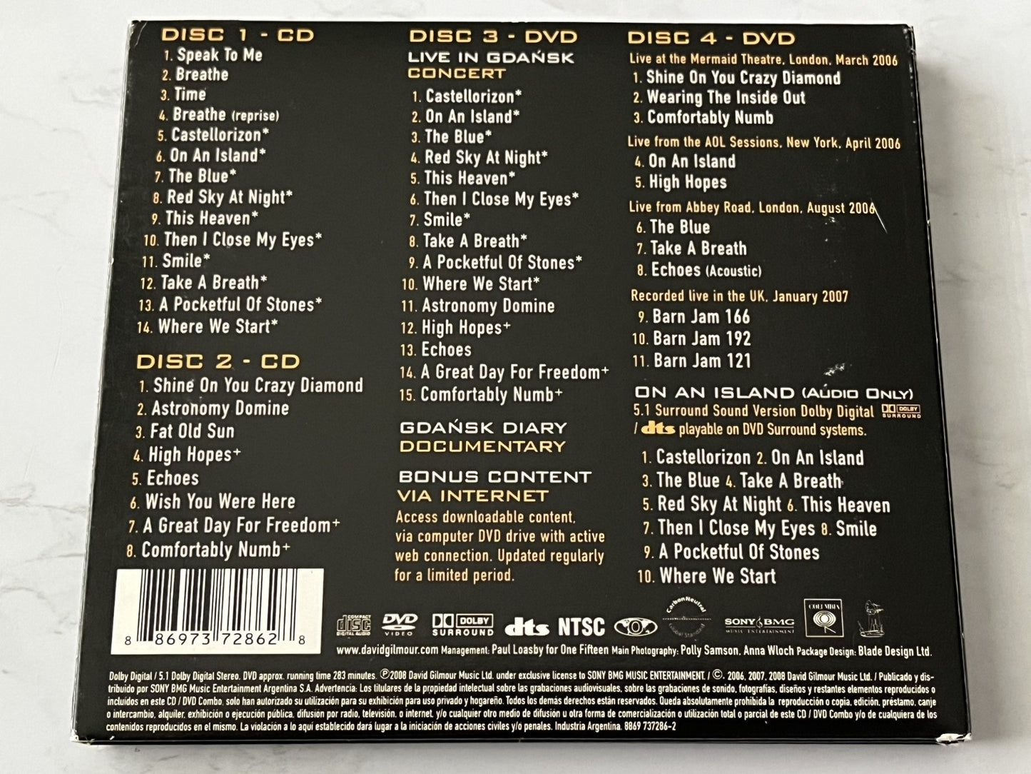 David Gilmour – Live In Gdansk 2 (Digipak, CD/DVD) (2008)