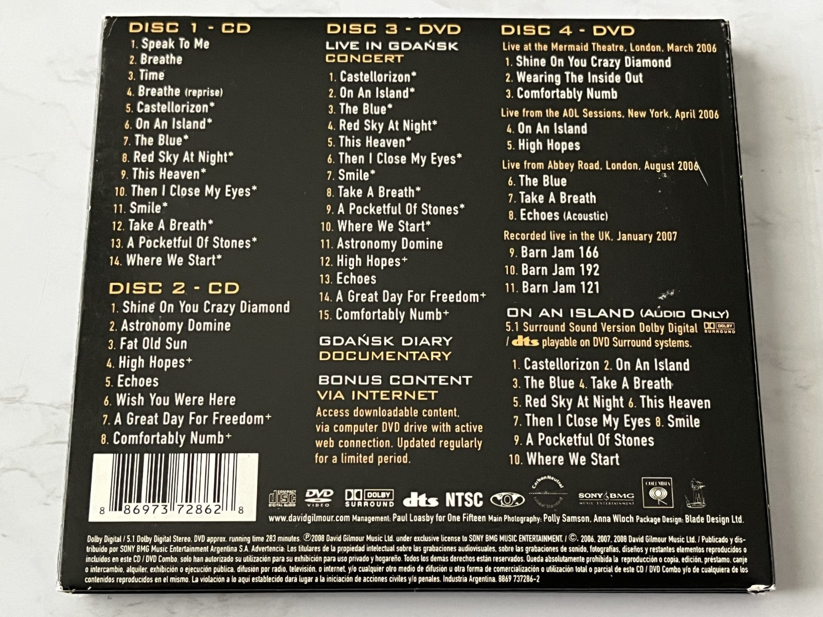 David Gilmour – Live In Gdansk 2 (Digipak, CD/DVD) (2008)