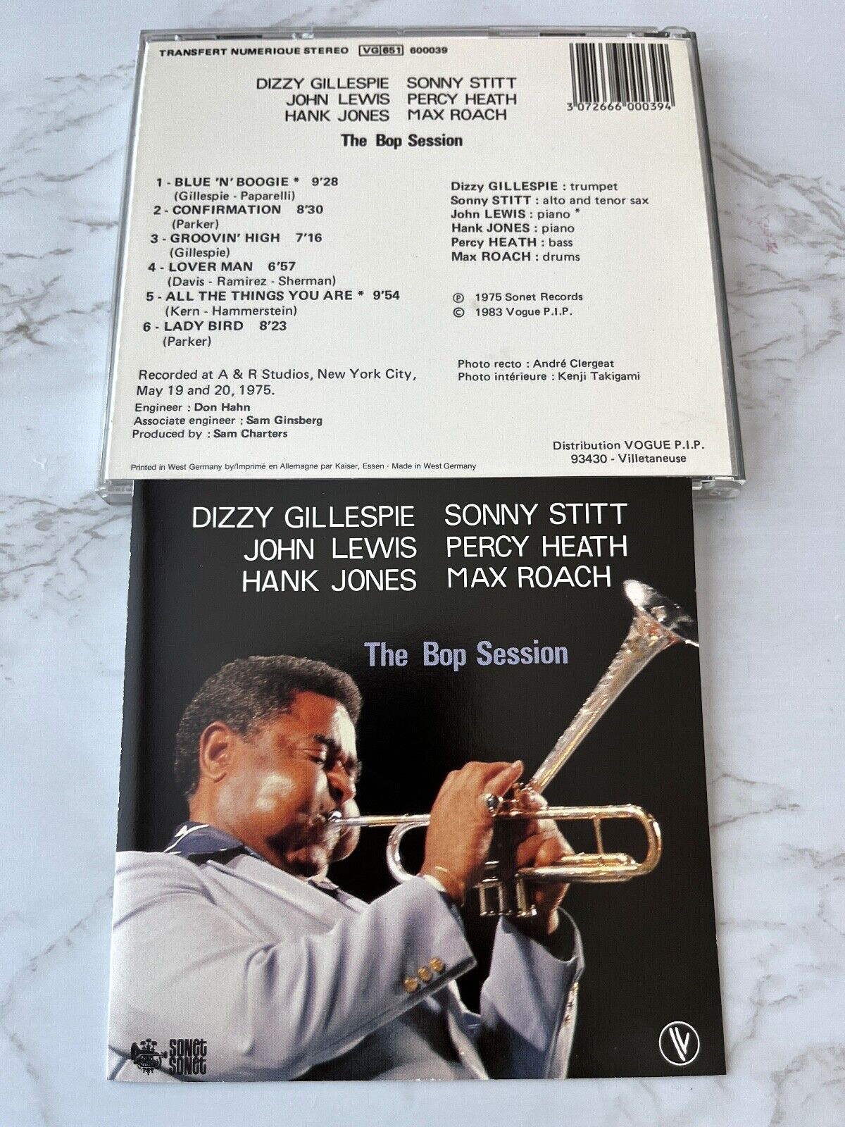 Dizzy Gillespie, Hank Jones, John Lewis, Percy Heath, Sonny Stitt – Lewis The Bop Session (1983) [GERMAN PRESS]