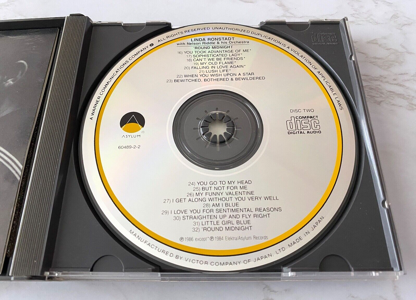 Linda Ronstadt – Round Midnight (1986) [JAPAN PRESS]
