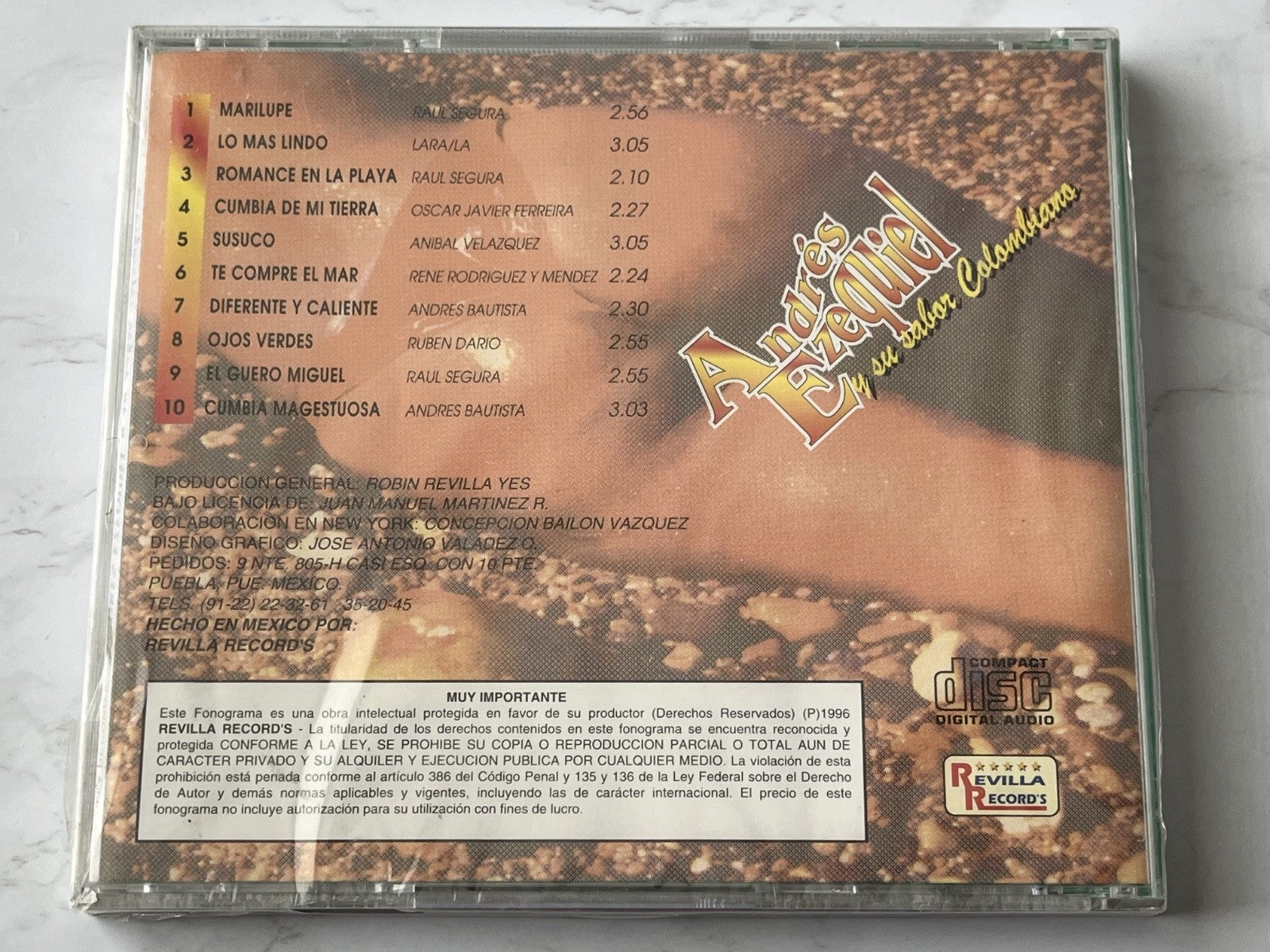 Valentin Elizalde, Andres Ezequiel – Cumbia Magestuosa Vol. 1 (1996)
