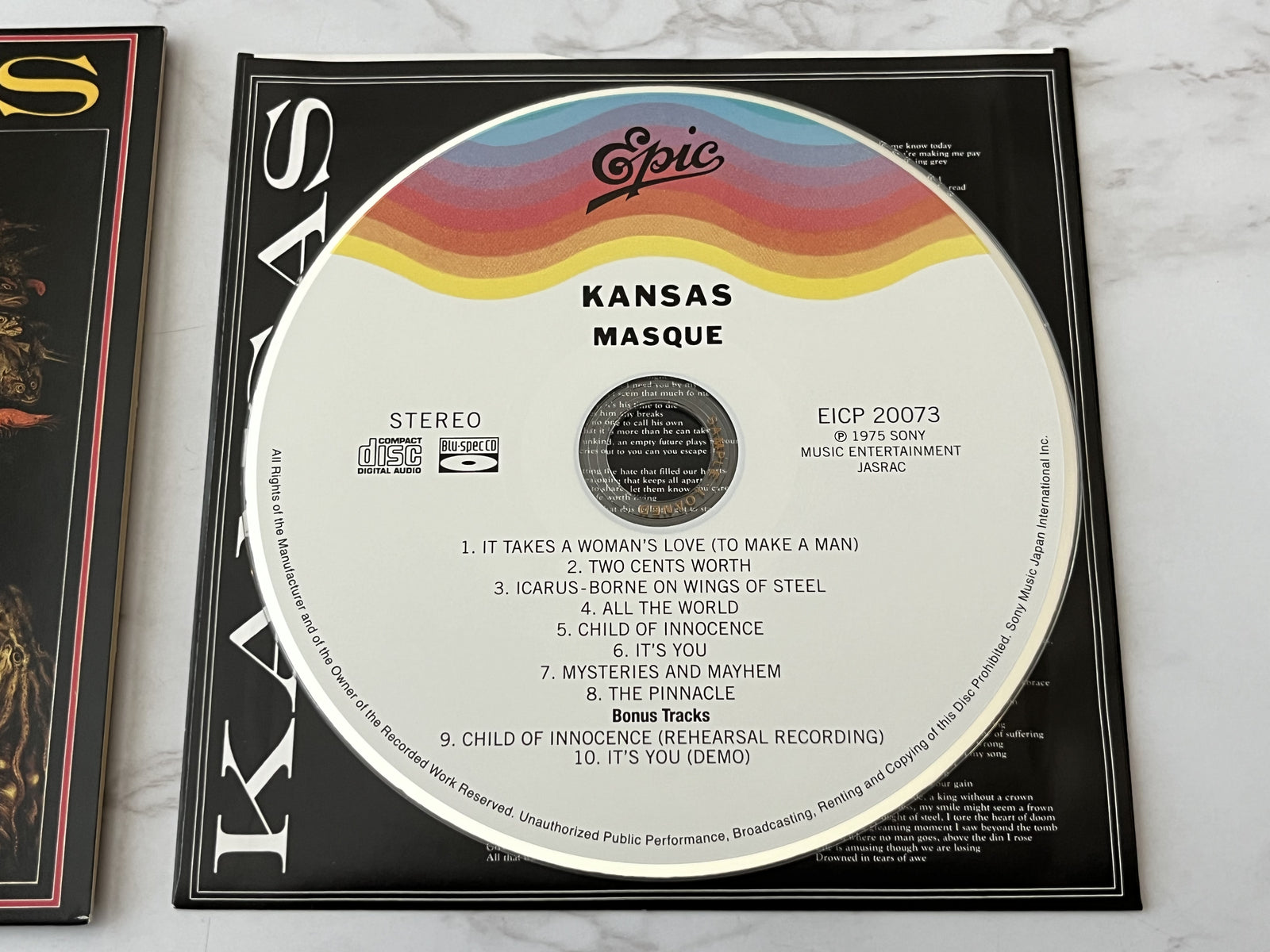 Kansas – Masque CD PROMO! ! (2011) [JAPAN PRESS]