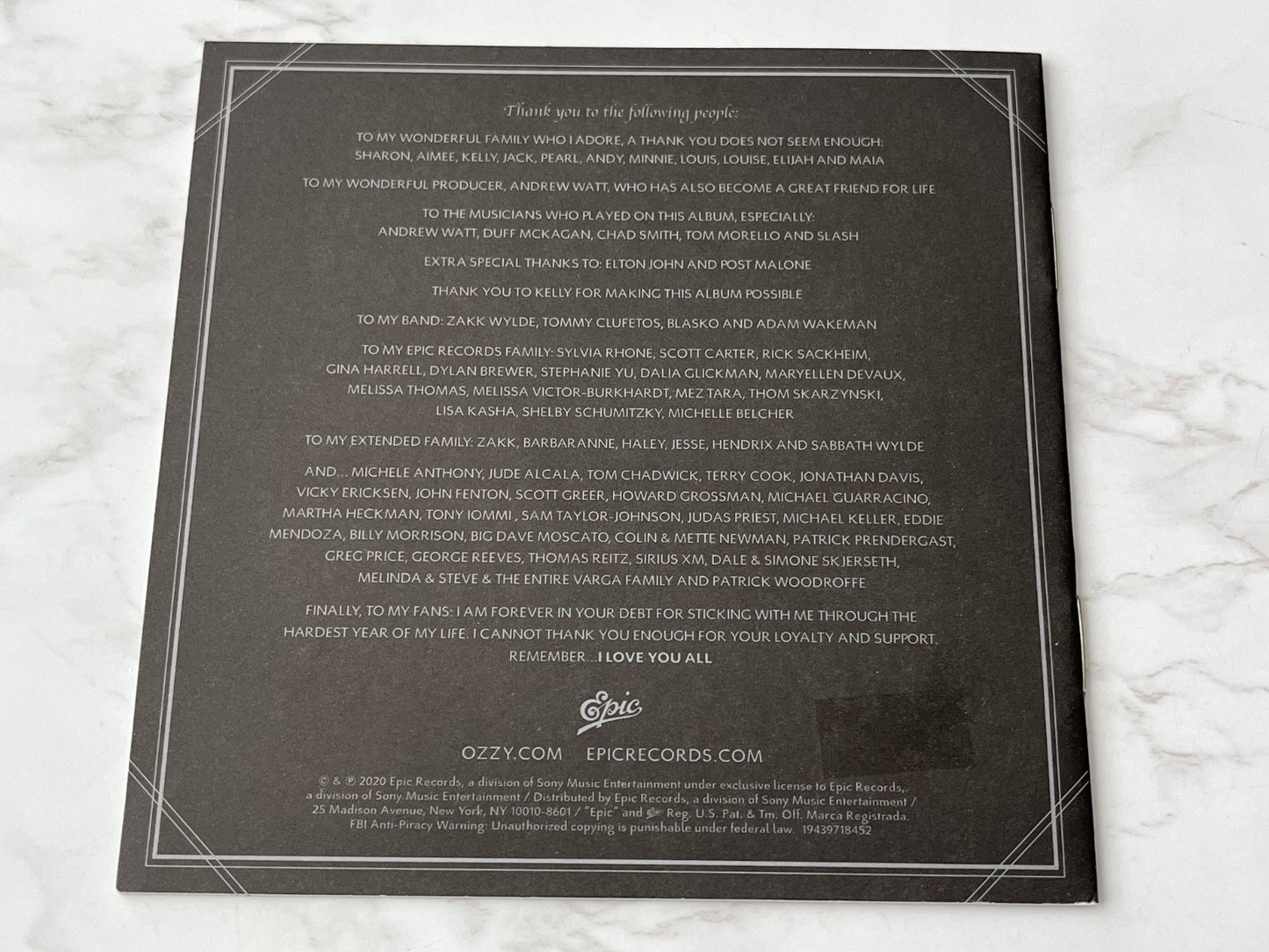 Ozzy Osbourne – Ordinary Man (Deluxe Edition, Digipak) (2020)