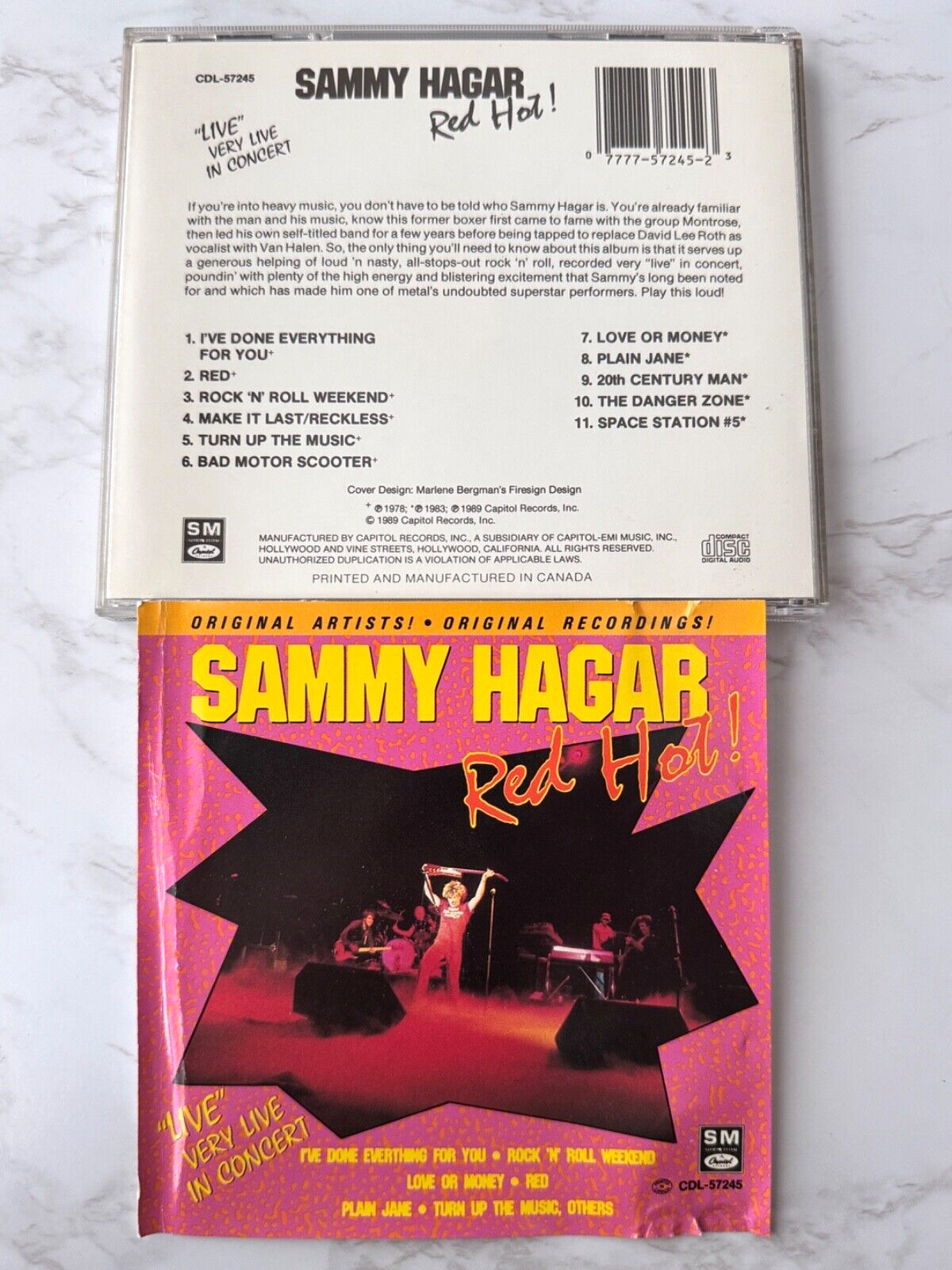 Sammy Hagar – Red Hot (1989) [CANADA PRESS]