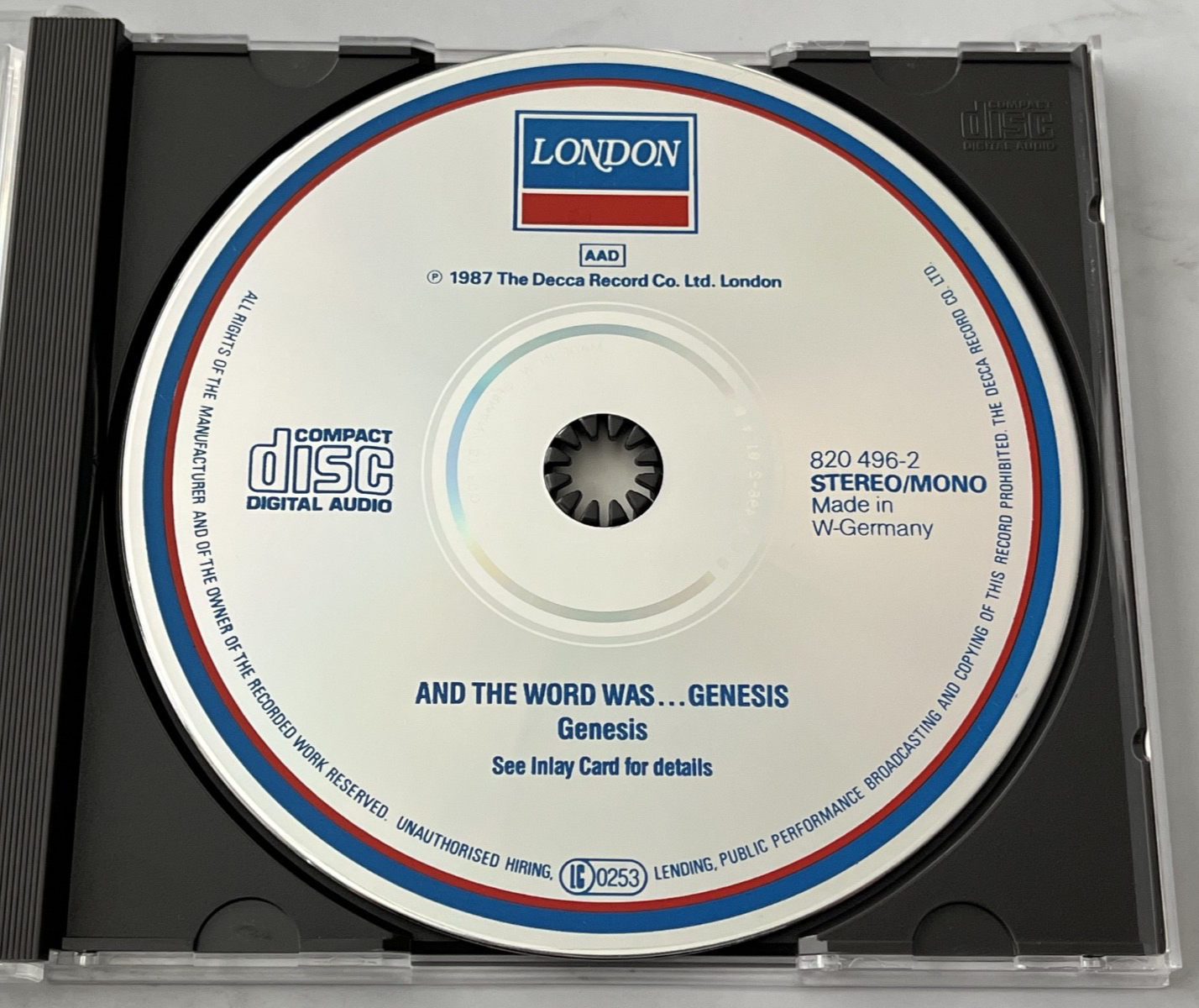 Genesis – And the Word Was (1987) [GERMAN PRESS]
