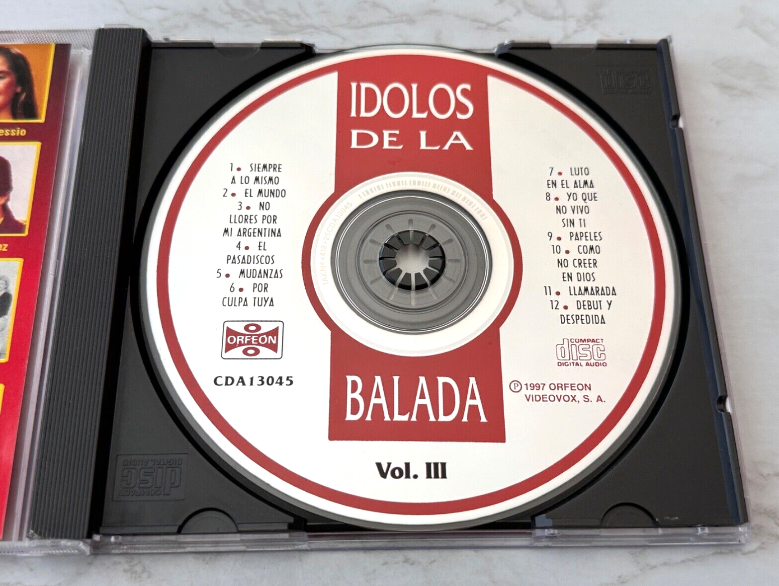Angelica Maria, Jose Jose, Ricardo Arjona, Various – Idolos De La Balada Vol. III (1997)