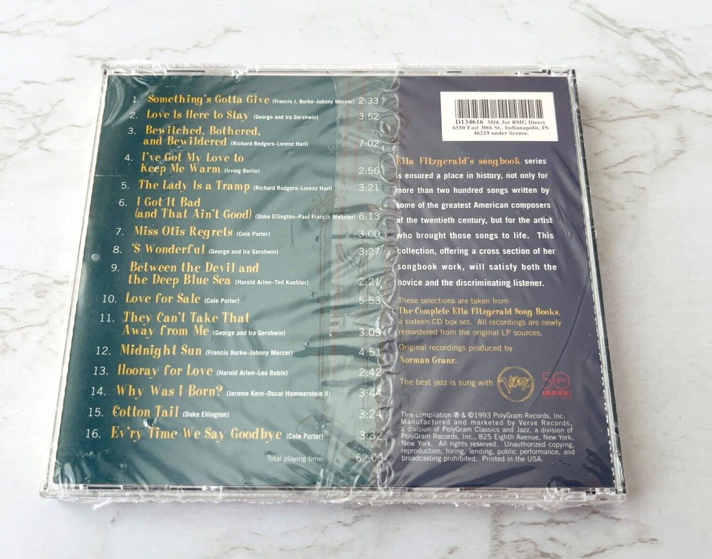 Ella Fitzgerald – The Best Of The Song Books (1993)