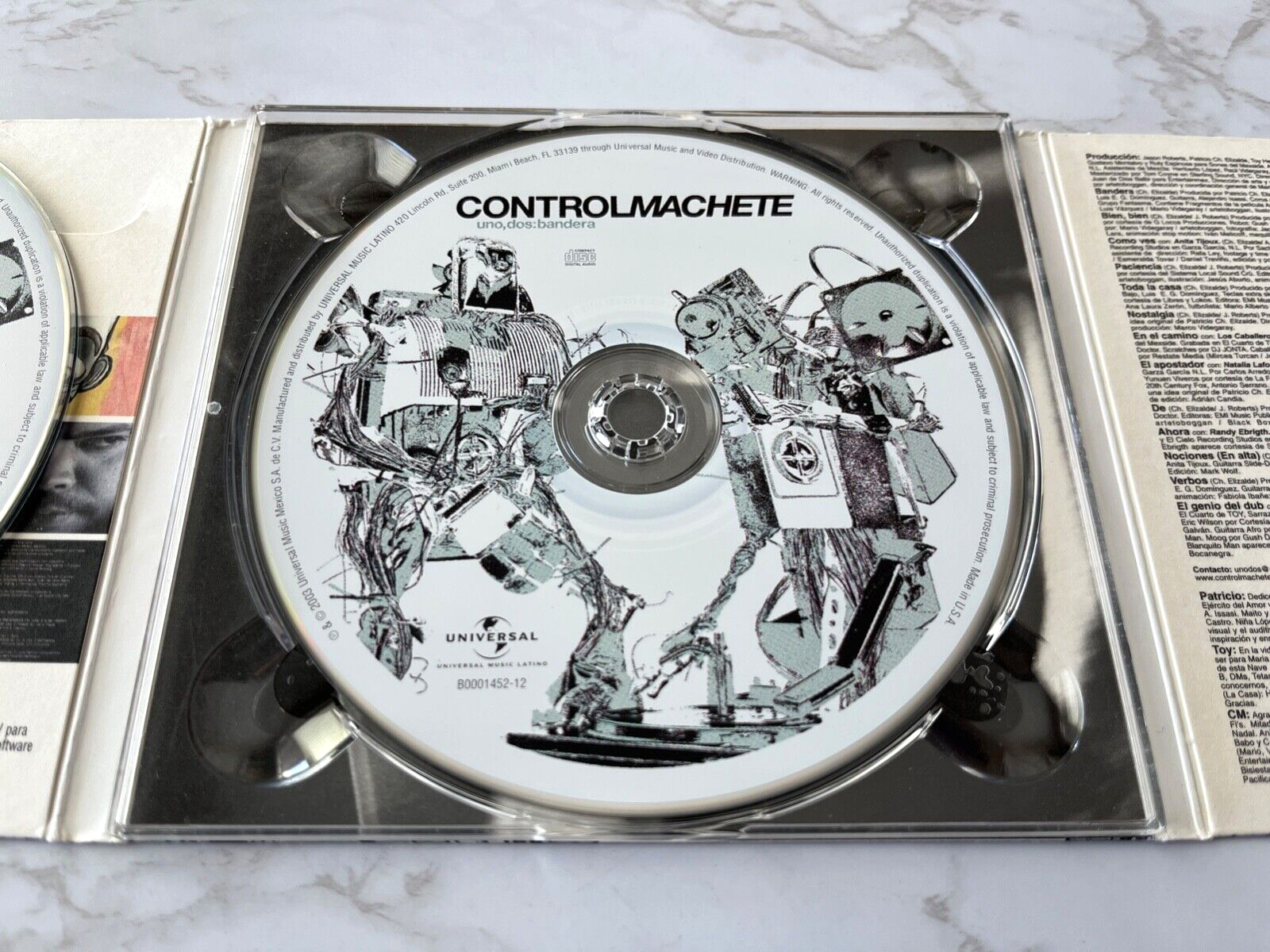Control Machete – Uno Dos Bandera 2 (Digipak) (2003)