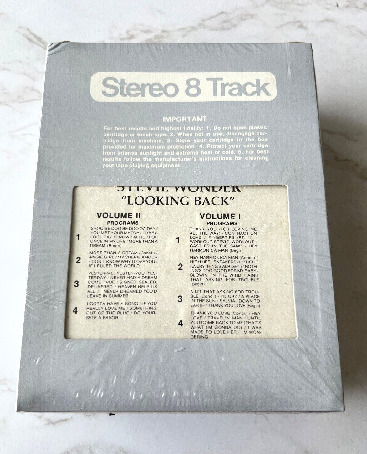 Stevie Wonder – Looking Back 2 8-track Tape Set (1977)