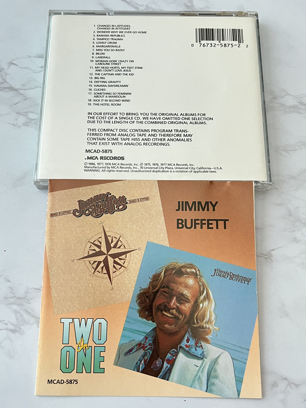 Jimmy Buffett – Changes In Latitudes / Havana Daydreamin' (1986) [JAPAN PRESS]
