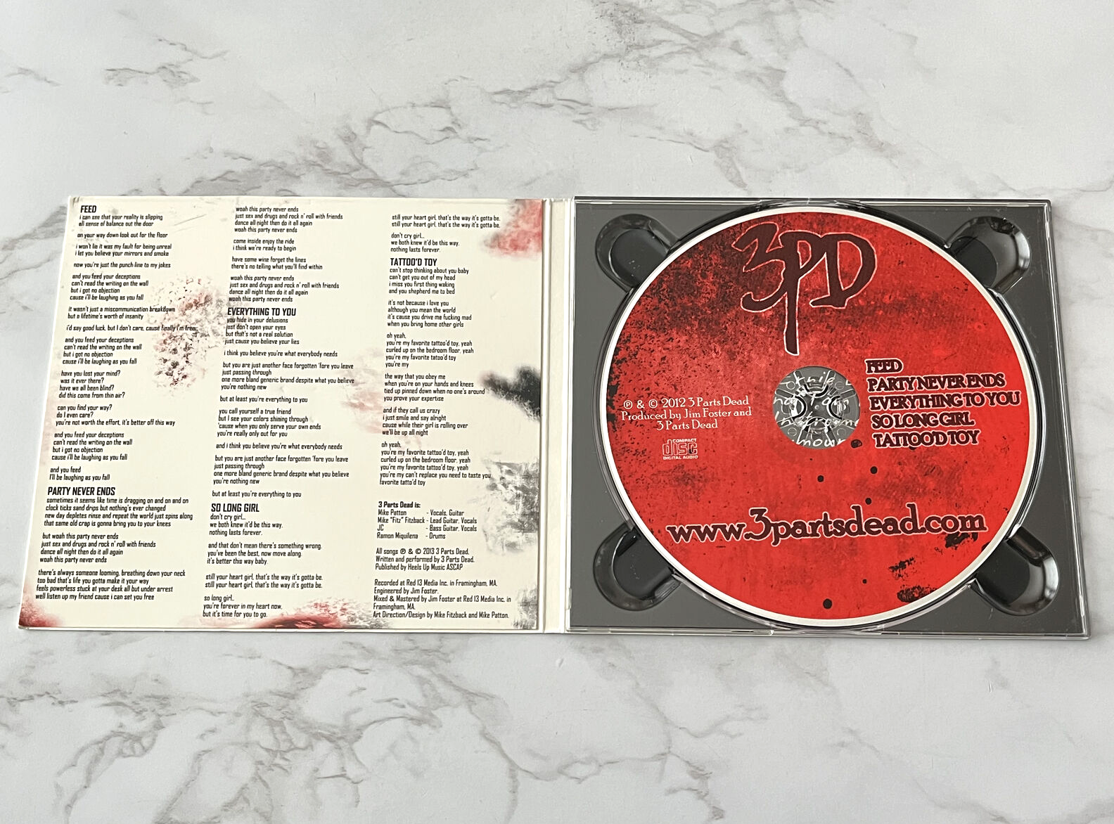 3 Parts Dead – 3 Parts Dead (Digipak, EP) (2013)