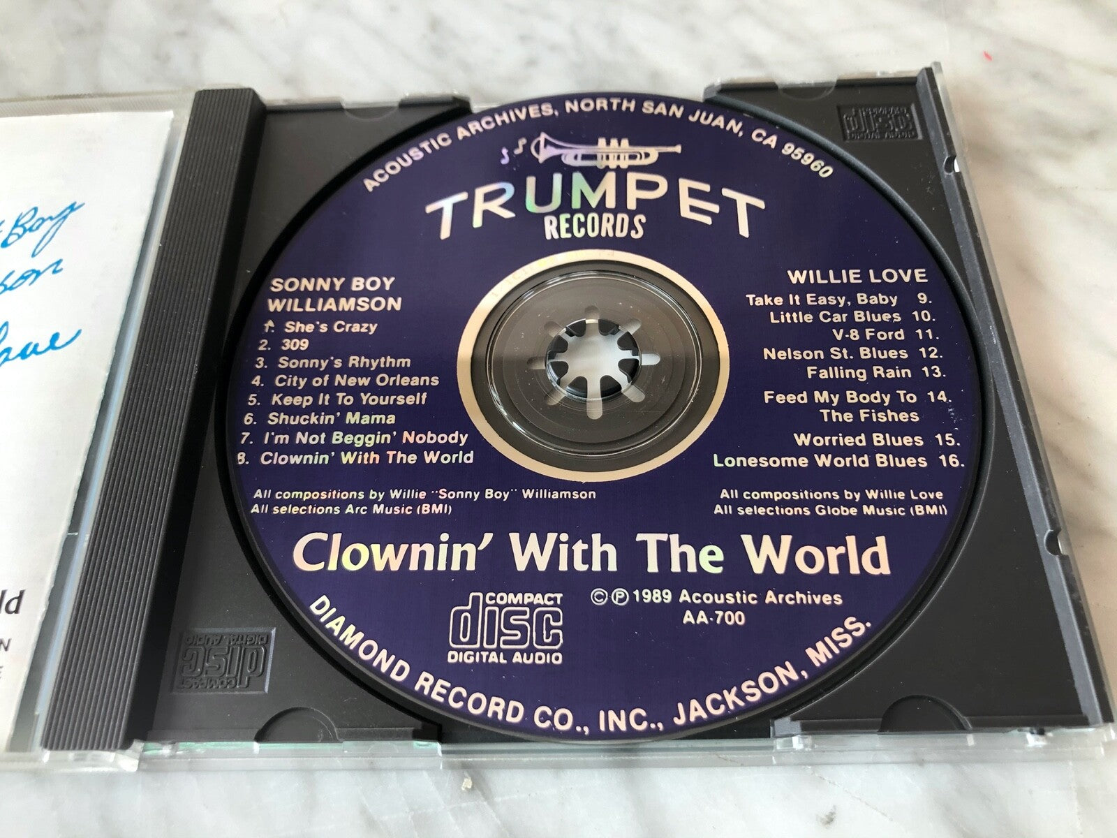 Willie Love, Sonny Boy Williamson – & Willie Love Clownin' With The World (1989)
