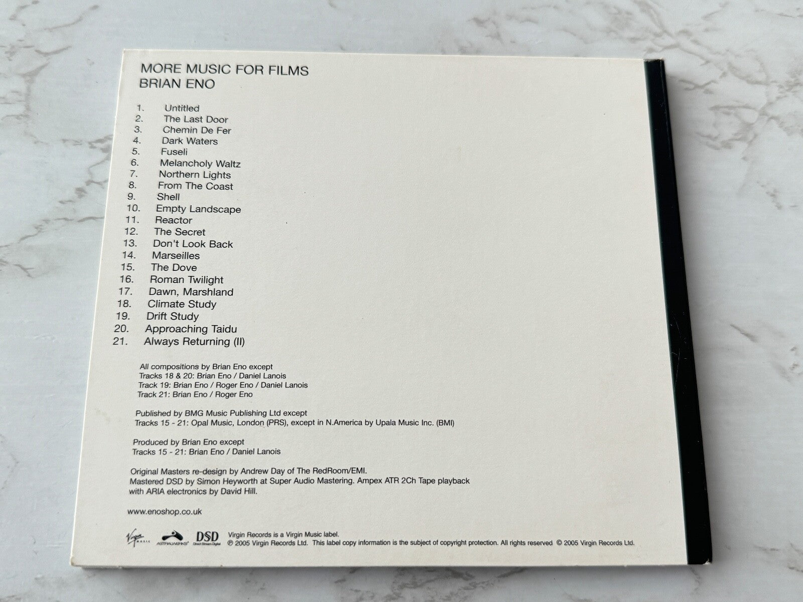 Brian Eno – More Music For Films (Digipak) (2005)