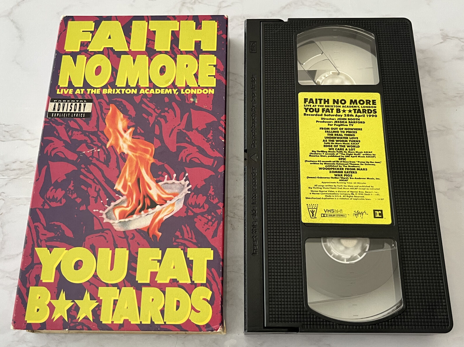 Faith No More You Fat B**tards Live At The Brixton Academy VHS 1990