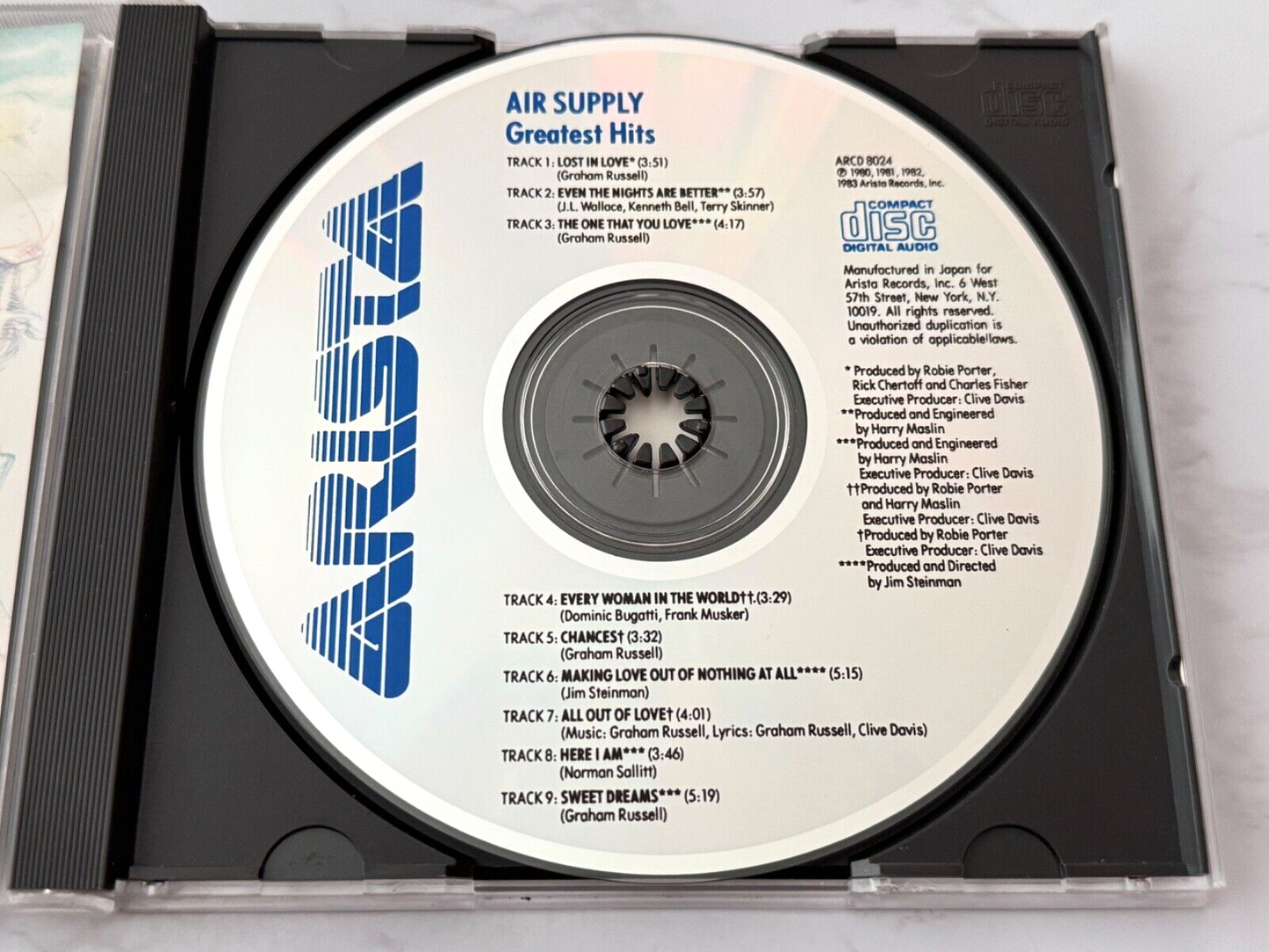 Air Supply – Greatest Hits [JAPAN PRESS]