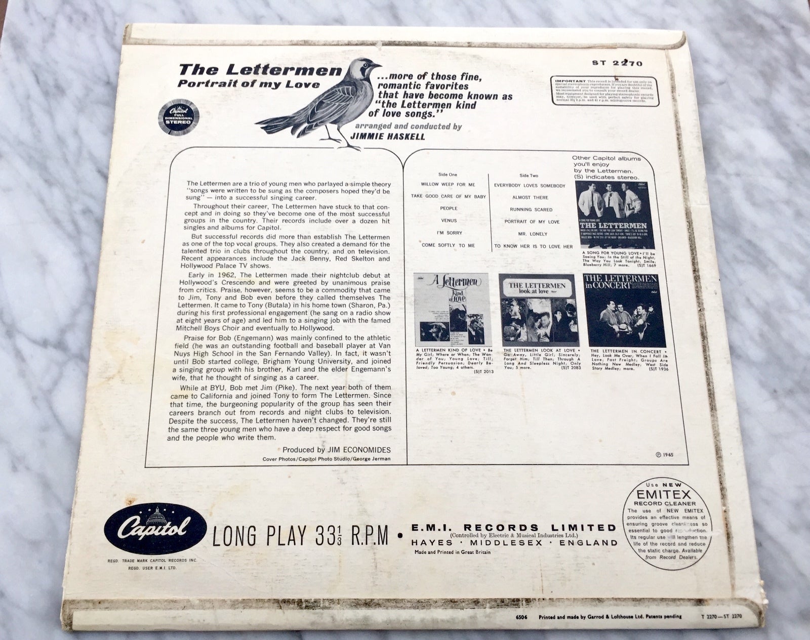 The lettermen – Portrait Of My Love (1965)