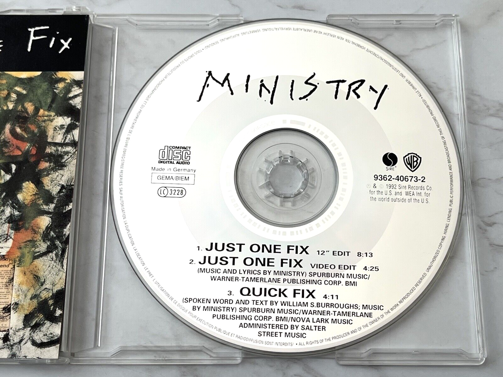 Ministry – Just One Fix (1992) [GERMAN PRESS]