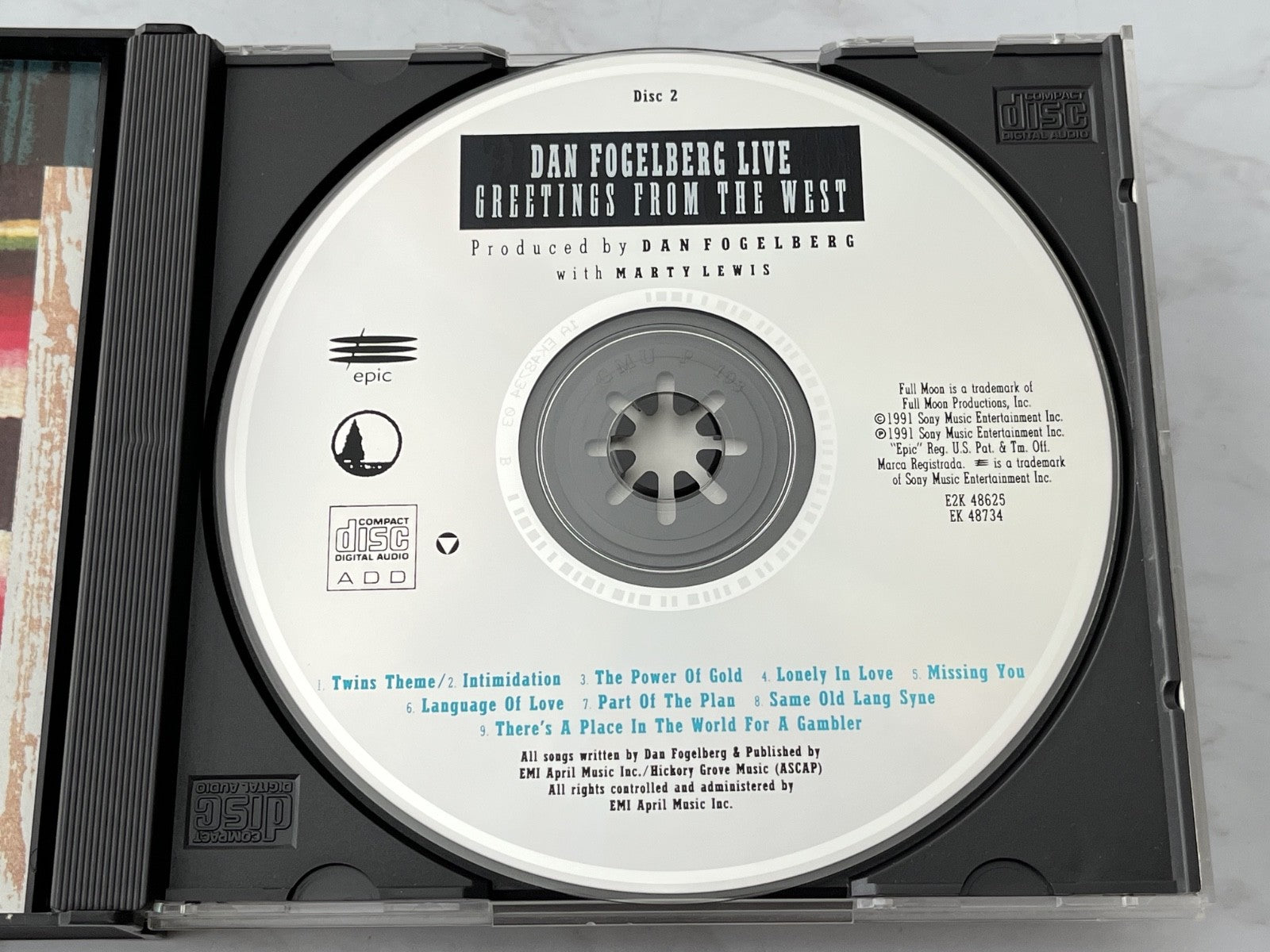 Dan Fogelberg – Live Greetings From The West 2 (1991)