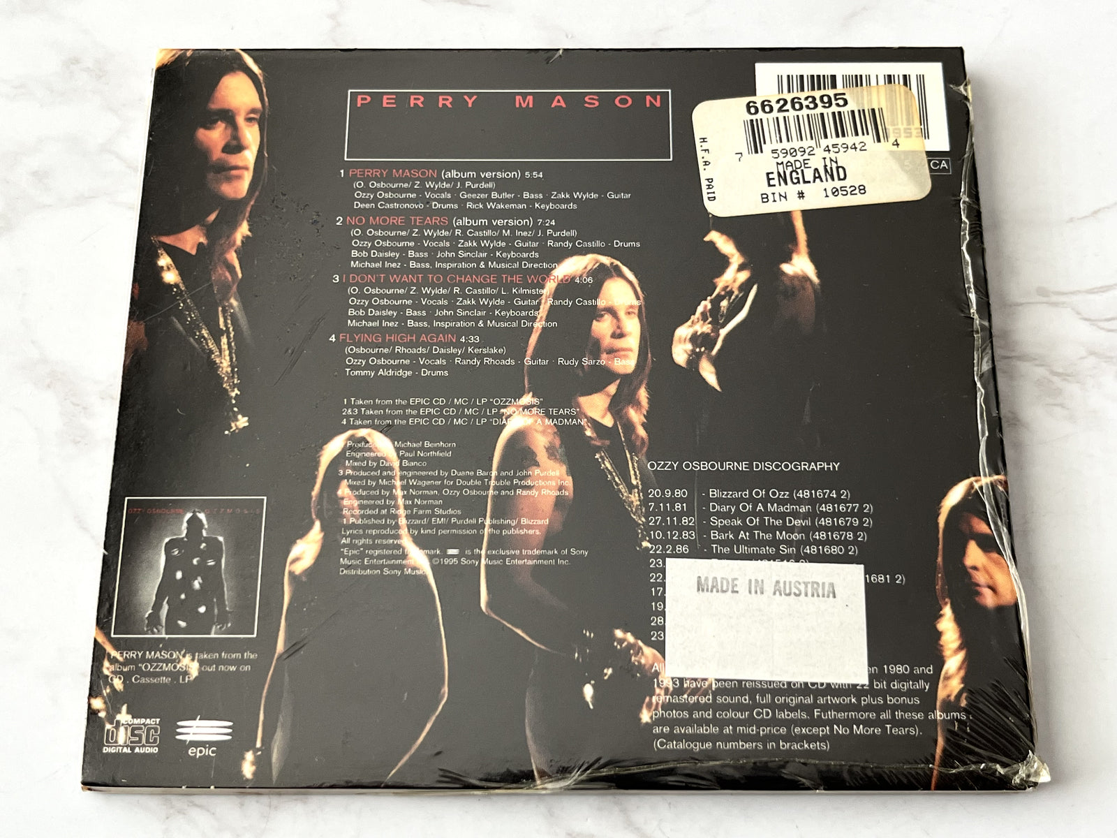 Ozzy Osbourne – Perry Mason (Maxi Single, Digipak) (1995)