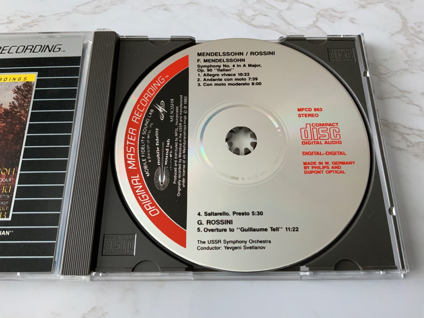 Mendelssohn, Rossini – Symphony No 4 Rossini Overture To Guillaume Tell [GERMAN PRESS]