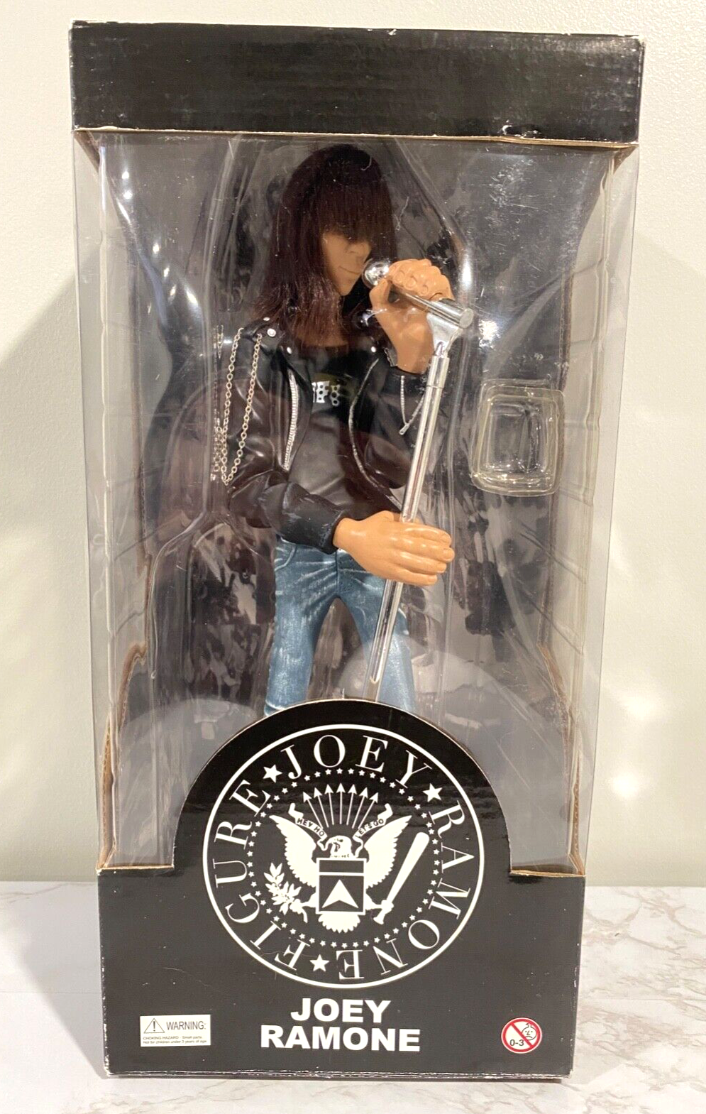 Joey Ramone Hey Ho Let's Go! Figure 2003 Stronghold w/Sunglasses & Mic Stand! (2003)