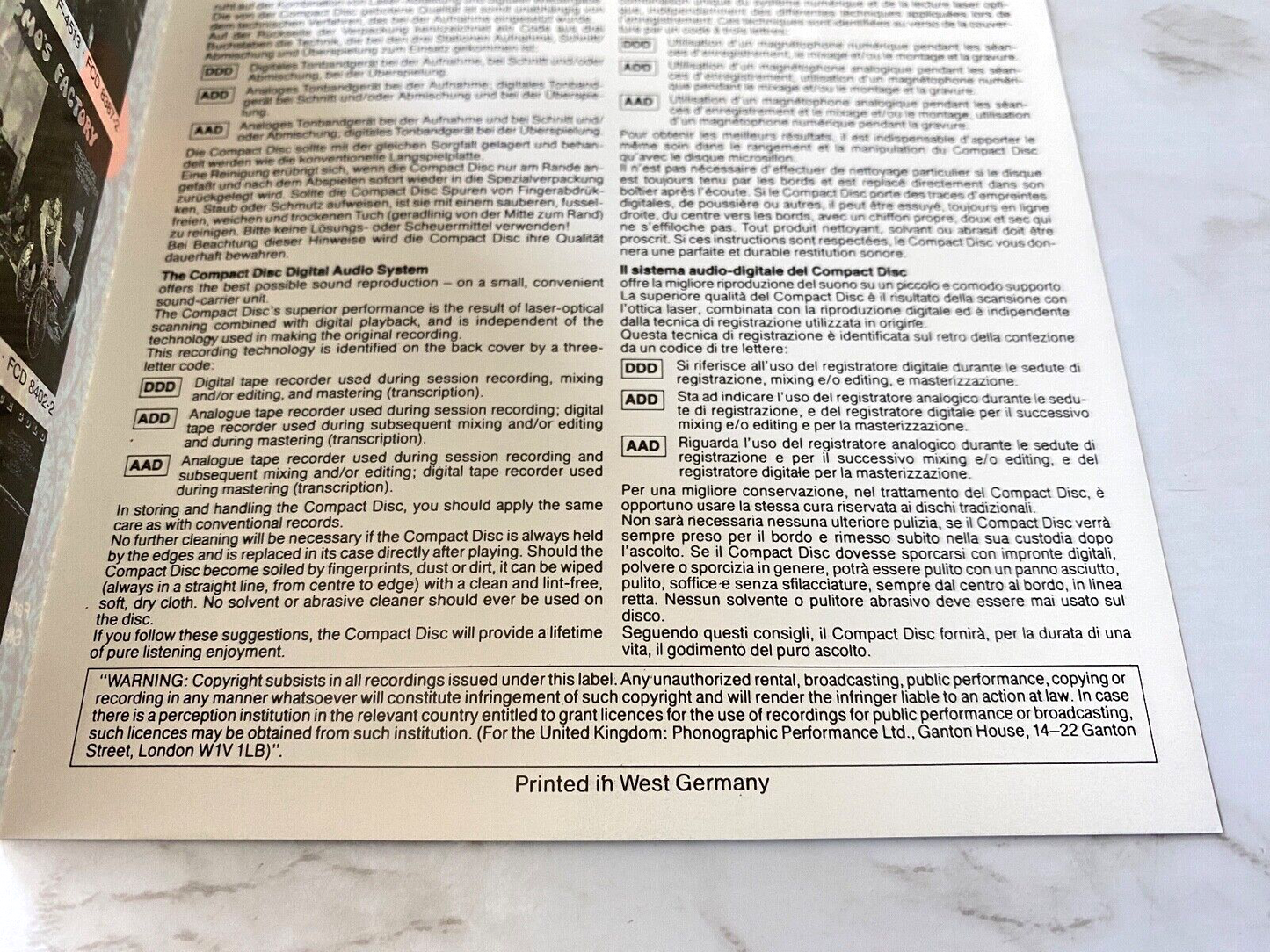 Creedence Clearwater Revival – Creedence Clearwater Revival [GERMAN PRESS]