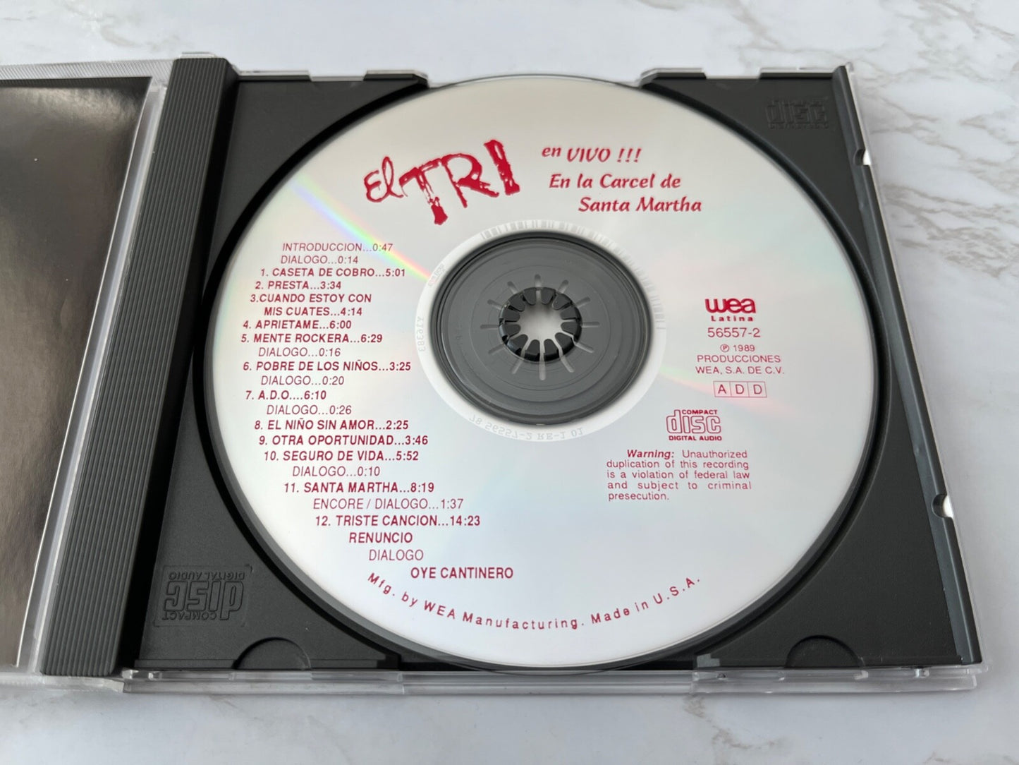El Tri – En Vivo En La Carcel De Santa Martha (1989)