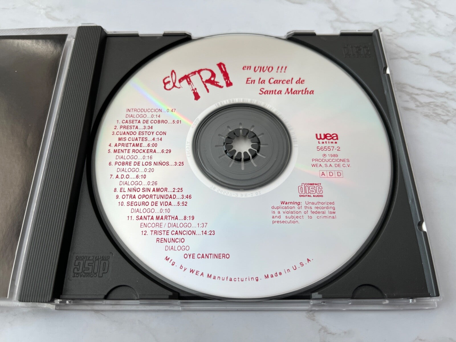 El Tri – En Vivo En La Carcel De Santa Martha (1989)