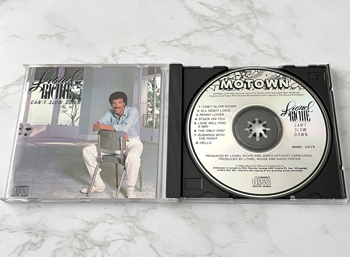 Lionel Richie – Can't Slow Down [CANADA PRESS]