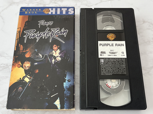 Prince Purple Rain VHS 1984 Warner 15195 Let's Go Crazy, When Doves Cry (1984)
