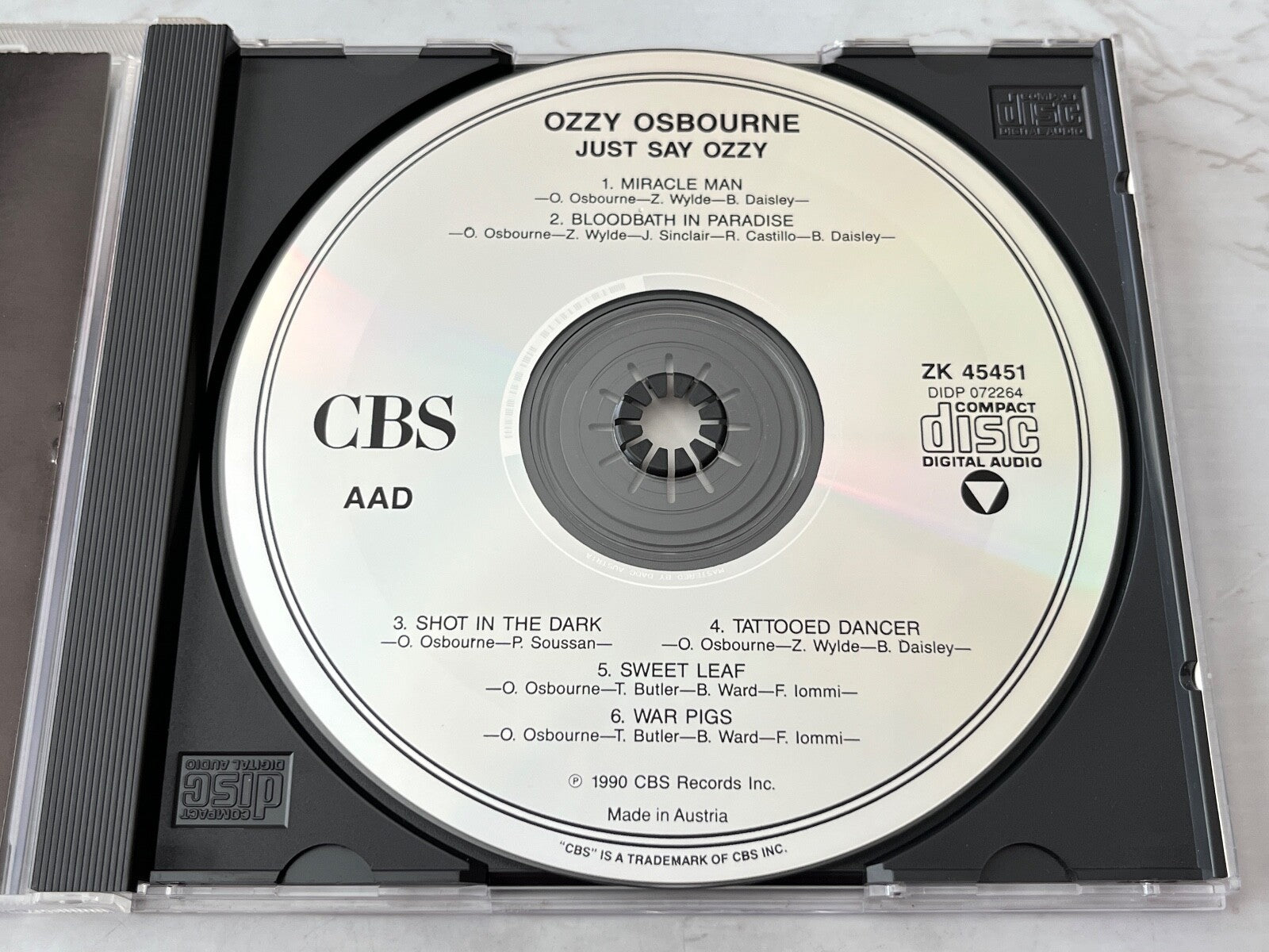 Ozzy Osbourne – Just Say Ozzy (EP) (1990)