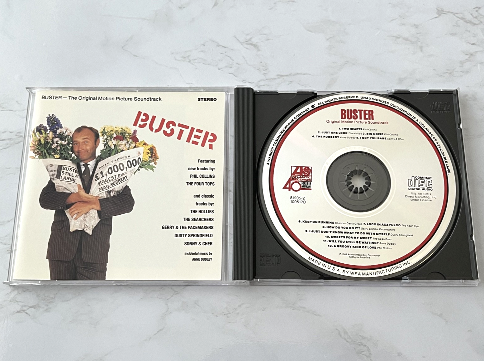 Phil Collins, The Hollies, Various – Buster Original Motion Picture Soundtrack (1988)